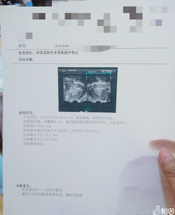 内膜检查单子