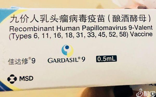 9价疫苗外包装