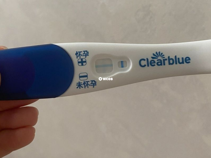 如果可丽蓝仅显示一条线则说明没怀孕