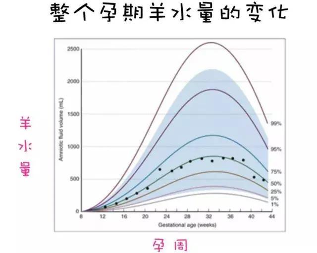 完整孕期羊水量变化参考